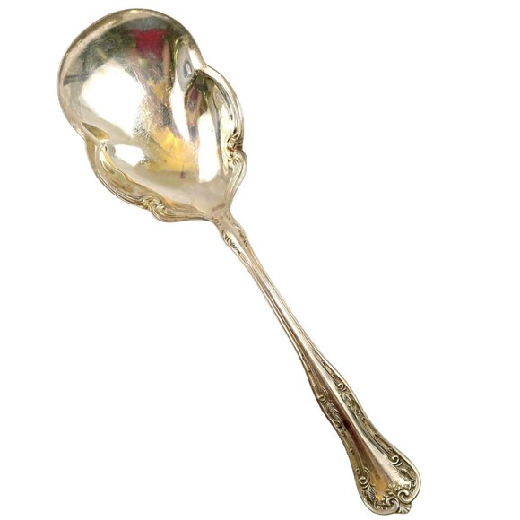 Queen Elizabeth Silverplate Casserole Spoon National Silver Co 8 5/8" 1908 - Picture 1 of 5